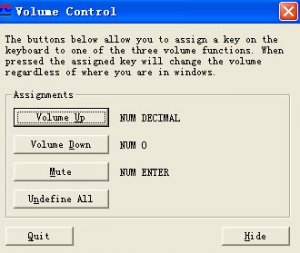 Volume Controller键盘按键来改变控制音量
