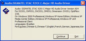 sigmatel声卡驱动(sigmatel high definition audio
