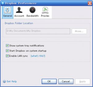 Dropbox(网络文件同步)
