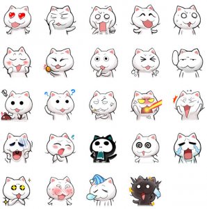 搞怪猫斯拉QQ表情包