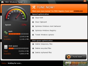 内存资源优化(Free Windows Tuner)