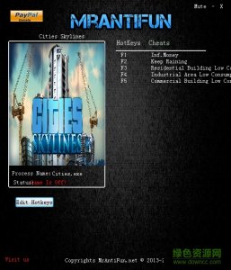 城市天际线五项修改器 v1.7.0