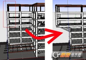 sketchup框选拖拽插件(T2H Stretch By Area)
