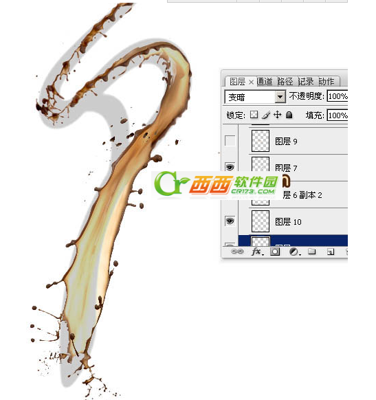 ps如何制作浓情动感的情人节巧克力喷溅字 Photoshop制作浓情动感的情人节巧克力喷溅字课程