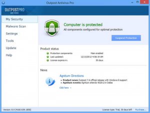 Outpost杀毒软件Outpost Antivirus Pro